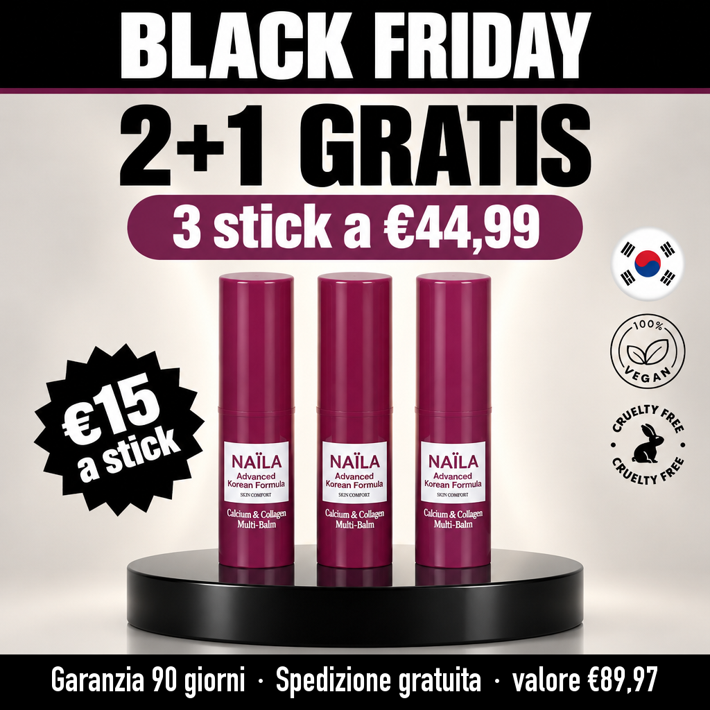 Black Friday 2+1 gratis Stick al Calcio Naïla