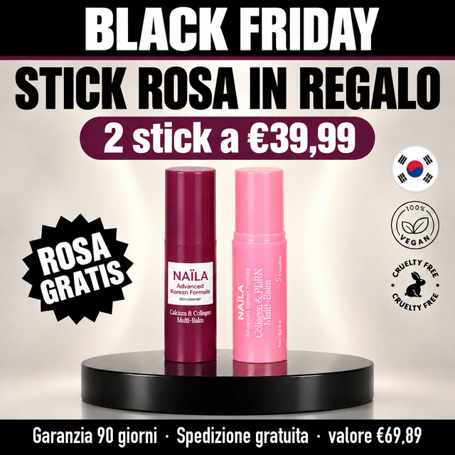 Black Friday stick rosa in regalo Naïla