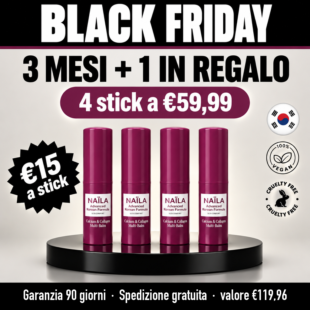 Black Friday trattamento 3 mesi + 1 in regalo Naïla