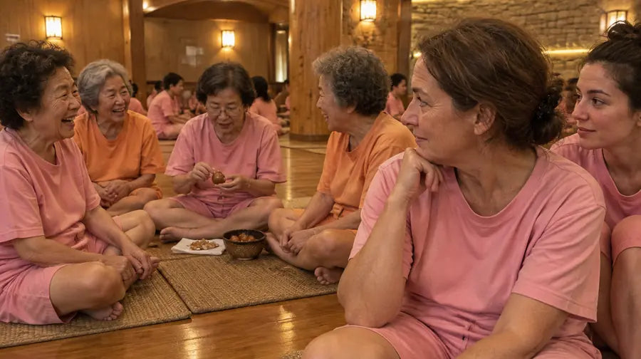 Le nonne coreane nel bagno pubblico di Seul