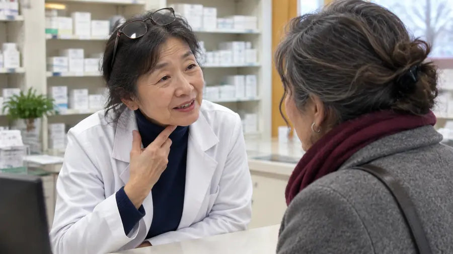 La farmacista di Seul al bancone