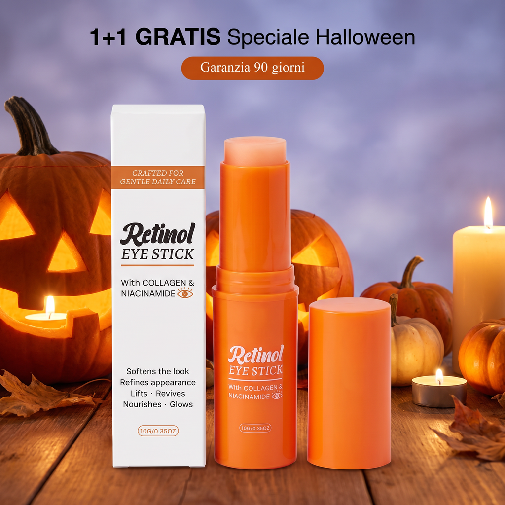 1+1 Gratis Speciale Halloween - Stick occhi al retinolo con garanzia 90 giorni